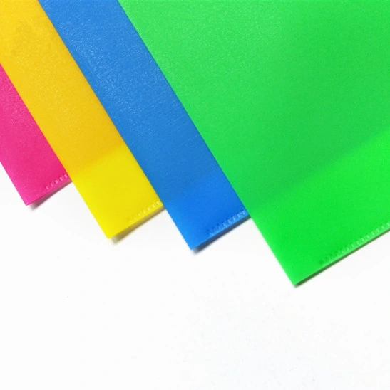 Free Sample PP Plastic L Shape File Folder for A4