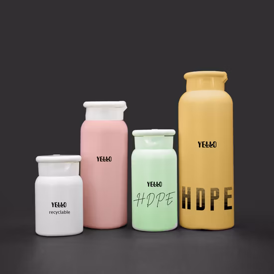 Embalaje de botella de polvo de talco para bebé de plástico PE blanco vacío de fábrica