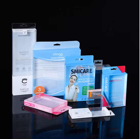 Comercio al por mayor de PVC transparente personalizado plegable Pet PP embalaje de regalo de plástico utilizado en cosméticos, perfumes, vino, gatos, comida para perros, joyería, juguetes, bragas, ropa interior, cajas de embalaje